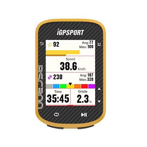 Licznik rowerowy GPS iGPSPORT BSC300 żółty