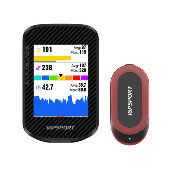 IGPSPORT Licznik GPS BSC300T + Radar SR Mini