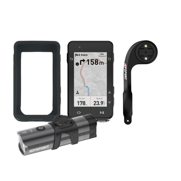 IGP Licznik GPS IGS630S z uchwytem M80 + Lampka VS500 + etui + szybka