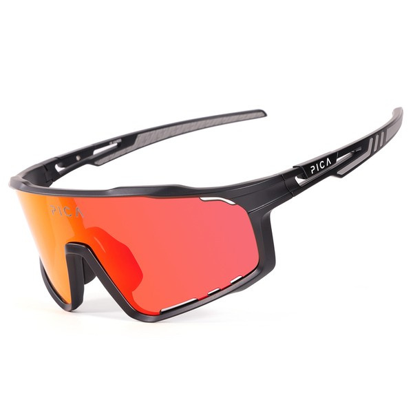 Okulary sportowe PICA STRIX czarne / 3 pary soczewek